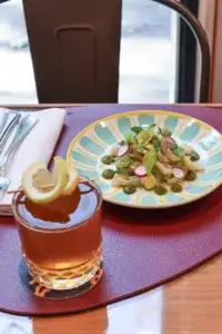 Bisegnini - Insalatina di trippa di vitello e sedano, limone, olive verdi, lupini e salsa verde